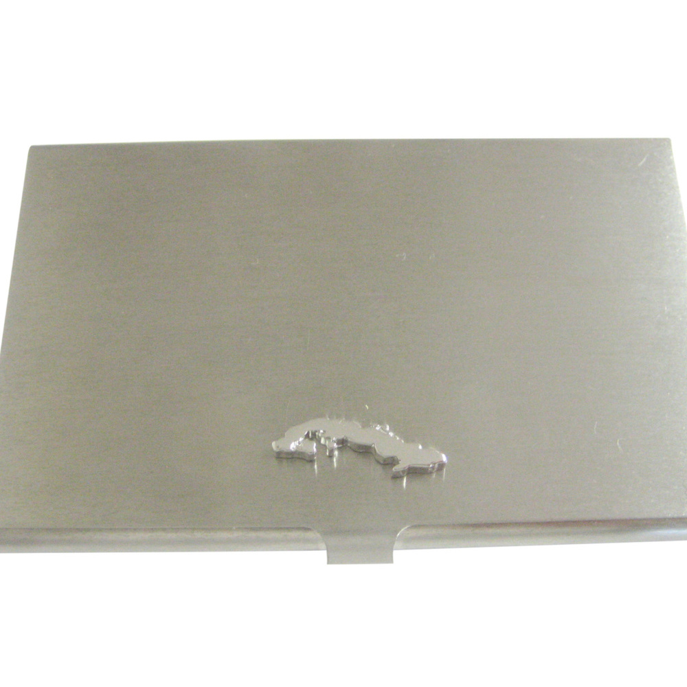 Cuba Map Shape Business Card Holder